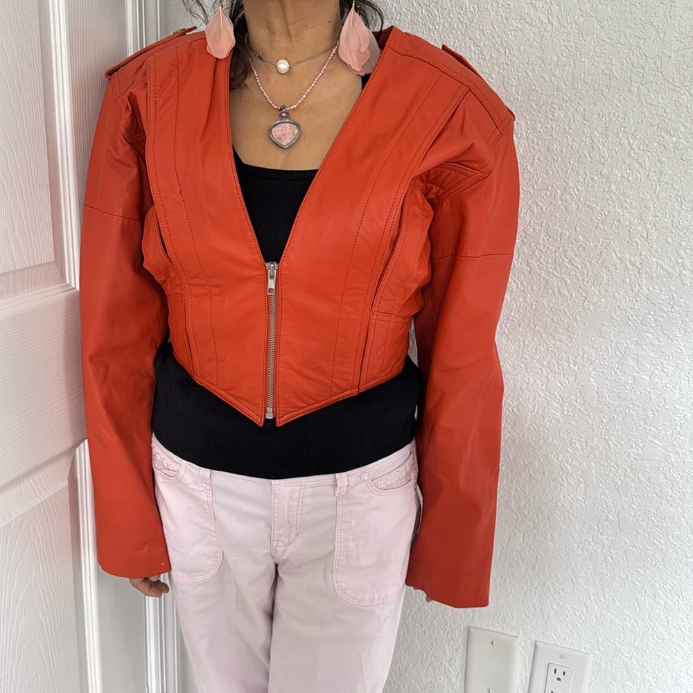Yucatán Bay 90s vintage genuine, leather jacket